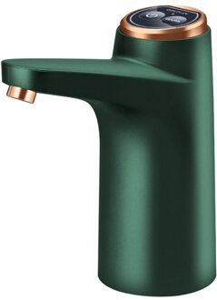 Praktische Water Fles Pomp Usb Opladen Touch Control Loop Schakelaar Water Elektrische Water Dispenser Voor Thuis Keuken groen