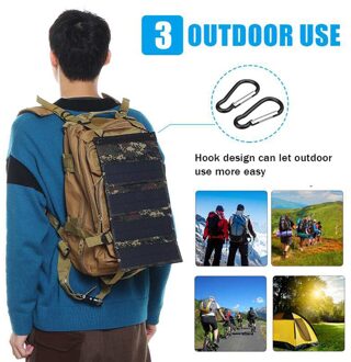 Praktische Zonnepaneel Vouwen Monokristallijn Silicium Zonnecel Emergency Charger Outdoor Sport Fitness Accessaries