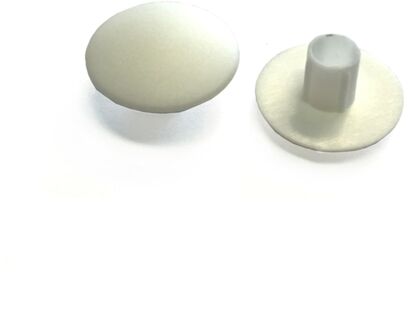 Praxis Afdekkapje 5mm Kunststof Wit 30 Stuks