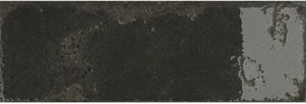 Praxis Alma Noir Wandtegel - Zwart - Glanzend - 10x30 Cm - 1,14 M²