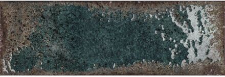 Praxis Alma Verde Wandtegel - Groen - Glanzend - 10x30 Cm - 1,14 M²