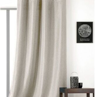 Praxis Amsterdam Lichtdoorlatend Kant En Klaar Gordijn Beige 145 X 240 Cm