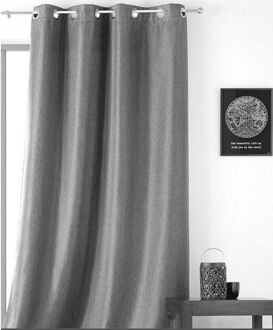 Praxis Amsterdam Lichtdoorlatend Kant En Klaar Gordijn Zwart 145 X 240 Cm