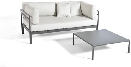 Praxis Arcane Bank Tango 160x80x71cm + Salontafel 80x80x25cm