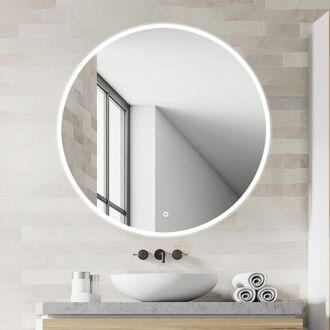 Praxis Badkamerspiegel Met Verlichting Renzo - Rond - Ø120 Cm
