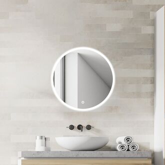 Praxis Badkamerspiegel Met Verlichting Renzo - Rond - Ø60 Cm