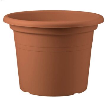 Praxis Bloempot Basic Round - Kunststof - Bruin - Diam.40xh27cm