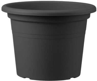 Praxis Bloempot Basic Round - Kunststof - Grijs - 35x35x24,5cm