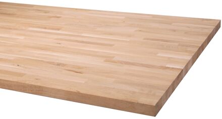 Praxis Boomstamtafelblad Eiken 40mm 90x200cm