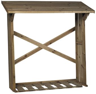 Praxis Brandhoutberging Met Vloer Sequoia 180x70x180cm