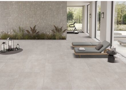 Praxis Buitentegel Magnesium Pearl - 60x60x2cm - 0,72m²