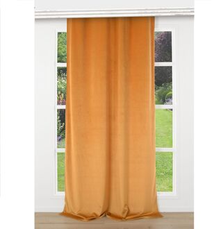 Praxis Cheverny Verduisterend Kant En Klaar Gordijn Velours Cognac 140 X 260 Cm