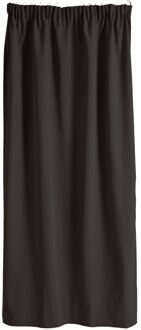 Praxis Chicaco Lichtdoorlatend Kant En Klaar Gordijn Zwart 140 X 260 Cm