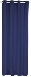 Praxis Chicago Lichtdoorlatend Kant En Klaar Gordijn Marineblauw 140 X 250 Cm