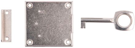 Praxis Cilinderslot Met Rozet - Vernikkeld Metaal - 18 Mm