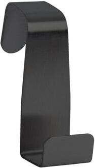 Praxis Deurhaak 2x1 Zwart 25x70mm