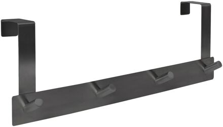 Praxis Deurkapstok 4 Haken Zwart