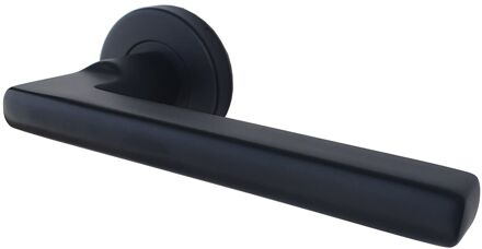 Praxis Deurkruk Op Rozet Crescendo - Roestvrij Staal - Zwart Mat - 160 Mm