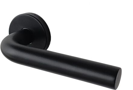 Praxis Deurkruk Op Rozet Dolce - Roestvrij Staal - Zwart Mat - 160 Mm