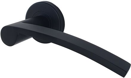 Praxis Deurkruk Op Rozet Tutti - Roestvrij Staal - Zwart Mat - 160 Mm