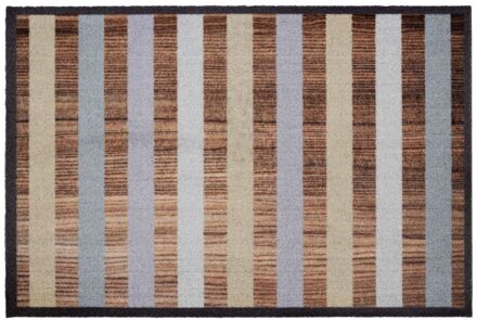 Praxis Deurmat Mondial Wood Stripes 50 X 75 Cm