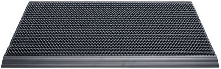 Praxis Deurmat Outline Grigio Puur Zwart 50 X 80 Cm