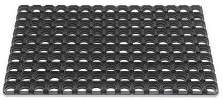 Praxis Deurmat rubber 40 x 60 cm - Zwart