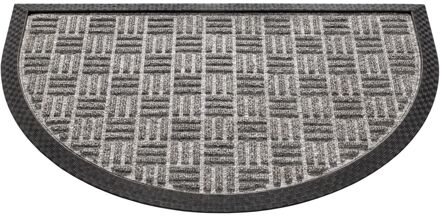 Praxis Deurmat Supreme - Grijs - Polypropyleen - 40x60cm - Brede Randen