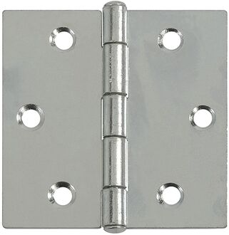 Praxis Deurscharnier - Verzinkt Staal - 60x60 Mm - 2 Stuks