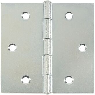 Praxis Deurscharnier - Verzinkt Staal - 70x70 Mm - 2 Stuks