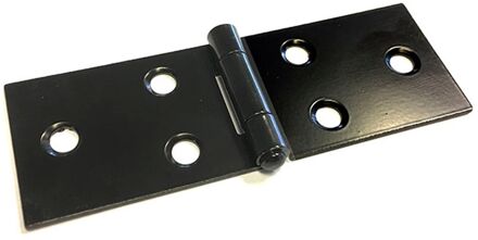 Praxis Deurscharnier - Zwart Staal - 80x28 Mm - 2 Stuks