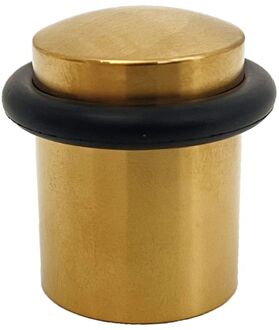 Praxis Deurstopper Vloer Pvd Messing Glans 27mm
