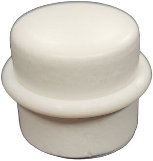 Praxis Deurstopper Vloer Zelfklevend Hout Wit