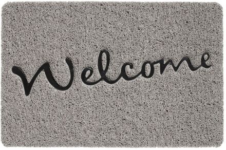 Praxis Elvo Deurmat Welcome - Grijs - Pp - 40x60cm - Anti-slip