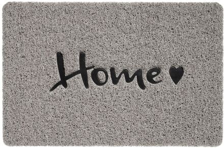 Praxis Elvo Home Deurmat Heart - Grijs - 40x60cm - Anti-slip Polypropyleen