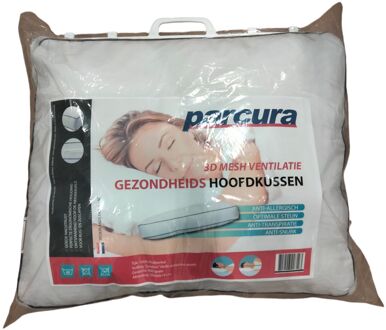 Praxis Ergonomisch Hoofdkussen 50 x 60 x 8 cm Wit