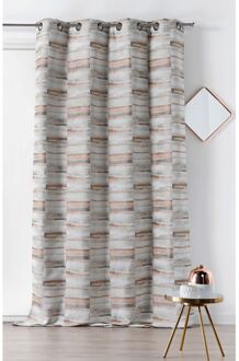 Praxis Etretat Lichtdoorlatend Kant En Klaar Gordijn Beige 135 X 260 Cm