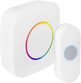 Praxis Exin Gong - Batterij - Beldrukker - Rgb Licht - Wit