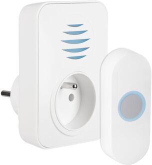 Praxis Exin Gong - Beldrukker - Plug - Met Licht - Wit