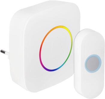 Praxis Exin Gong - Plugin - Beldrukker - Rgb Licht - Wit