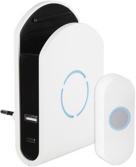 Praxis Exin Gong - Plugin - Usb A/c - Lader - Beldrukker - Wit