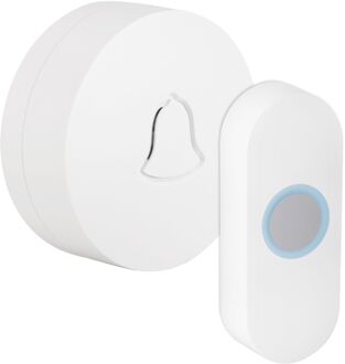 Praxis Exin Gong - Rond - Batterij - Met Beldrukker - Wit