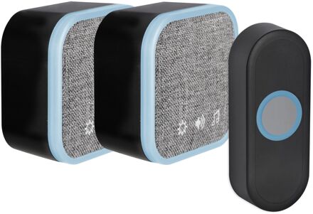 Praxis Exin Gong Set - 2 X Batterij - Beldrukker - Zwart