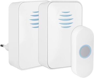 Praxis Exin Gong Set - Batterij/plug-in - Beldrukker - Licht - Wit