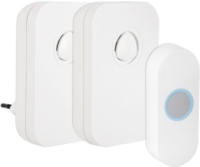 Praxis Exin Gong Set - Batterij/plug-in - Beldrukker - Wit