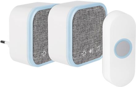 Praxis Exin Gong Set - Batterij/plug-in - Beldrukker - Wit