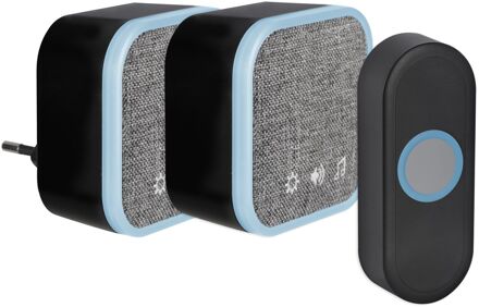 Praxis Exin Gong Set - Batterij/plug-in - Beldrukker - Zwart