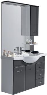 Praxis Fiësta Badmeubelset 105cm Antraciet