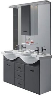 Praxis Fiësta Badmeubelset 126cm Antraciet