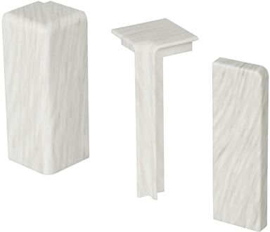 Praxis Flexi Accessoires Set Afwerking Plinten Lichtgrijs Eik Kl12